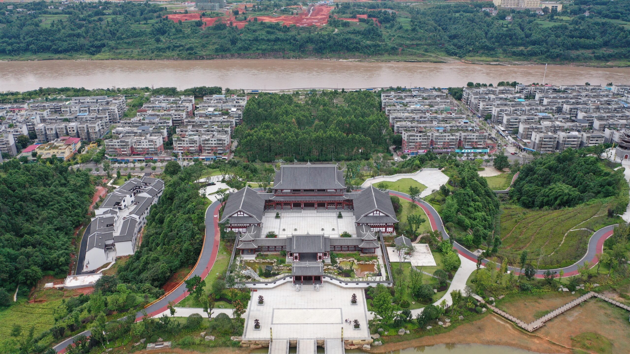 A scenic view of Yibin Pingshan Longshi Shanzhuang