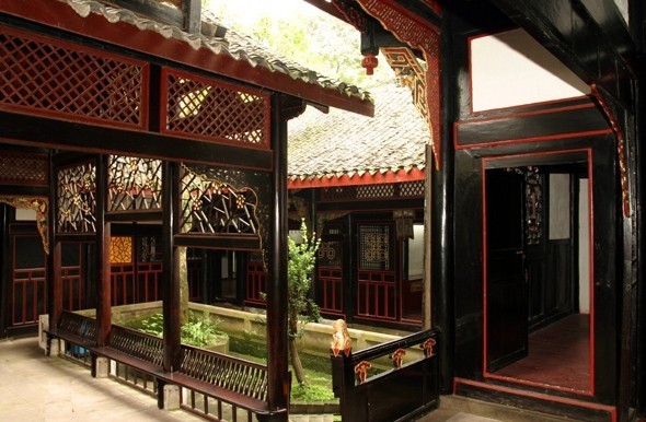 A scenic view of Yibin Xijiashan Minju