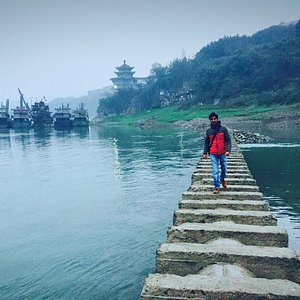 A scenic view of Yibin Zhenwushan Gujianzhuqun