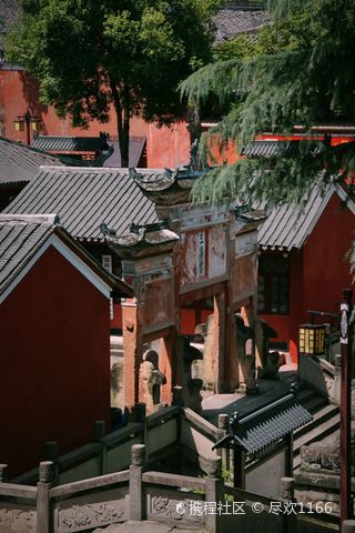 A scenic view of Yibin Zhenwushan Gujianzhuqun