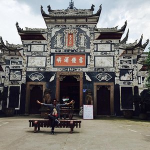 A scenic view of Yibin Zhenwushan Gujianzhuqun