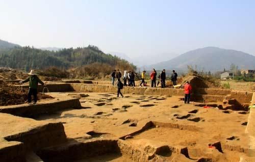 A scenic view of Yichun Laohudun Yizhi