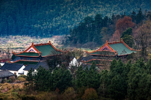 A scenic view of Yichun Wuping Muqun