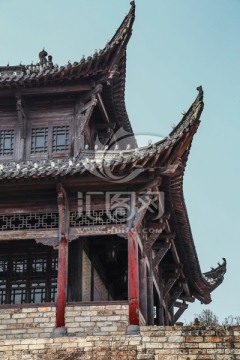 A scenic view of Yichun Yuanzhou Qiaolou
