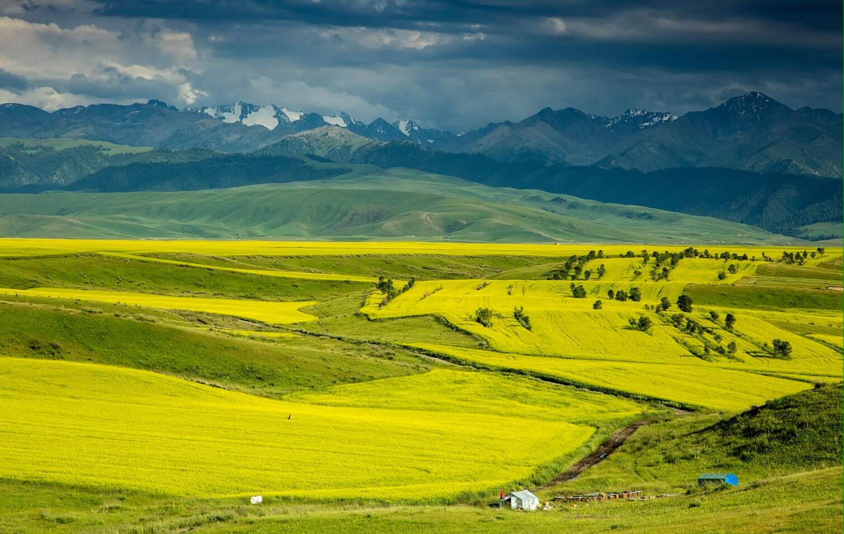 A scenic view of Yili Yining Jiangjunfu