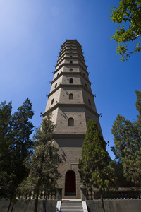 A scenic view of Yinchuan Chengtiansi Ta