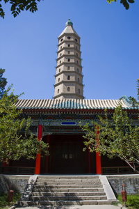A scenic view of Yinchuan Chengtiansi Ta