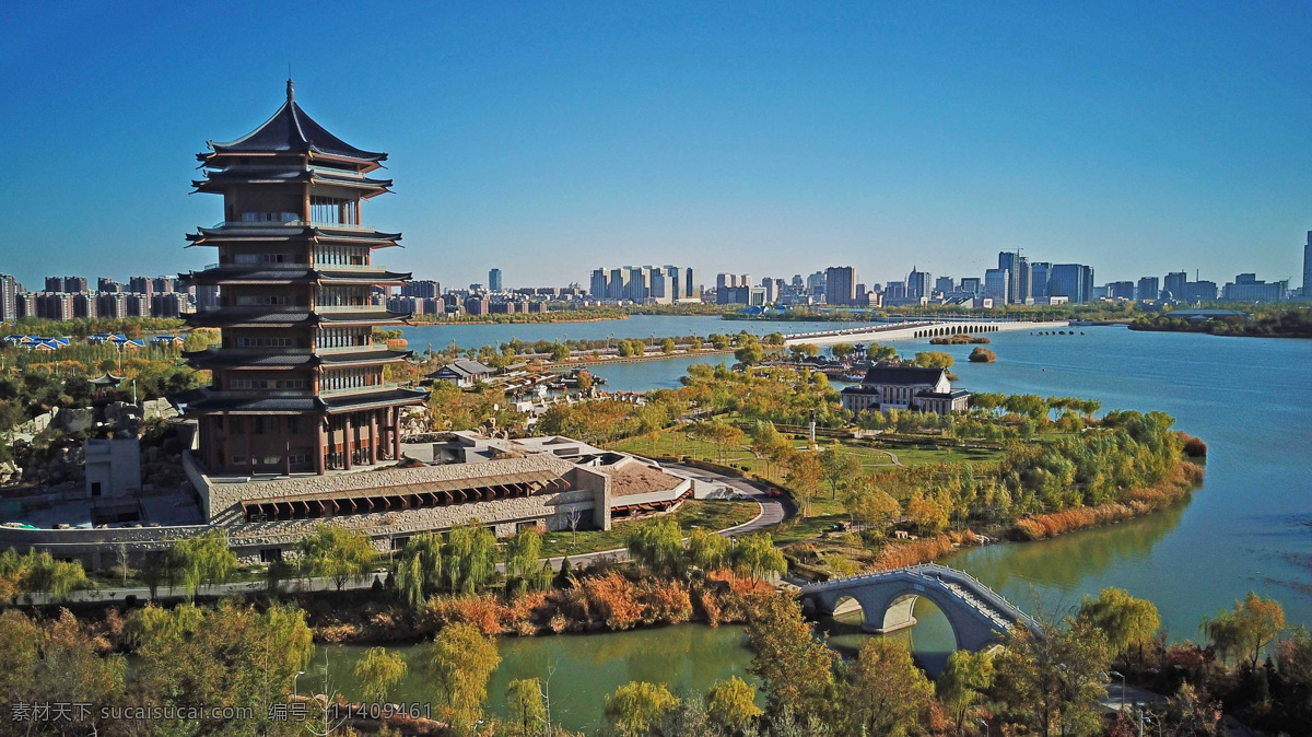A scenic view of Yinchuan Haibaota