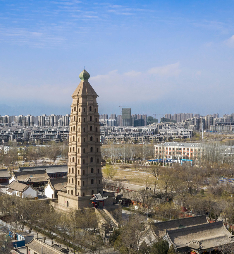 A scenic view of Yinchuan Haibaota