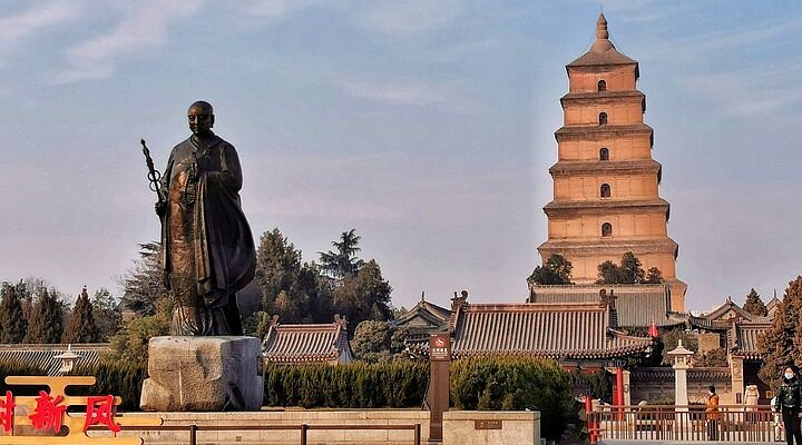 A scenic view of Yinchuan Hongfota