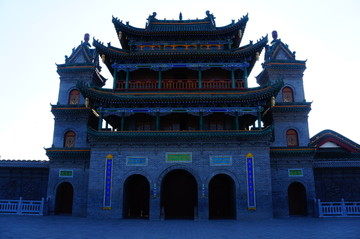 A scenic view of Yinchuan Najiahu Qingzhensi