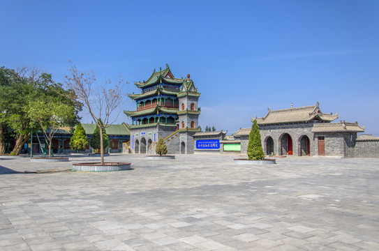 A scenic view of Yinchuan Najiahu Qingzhensi