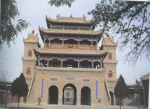 A scenic view of Yinchuan Najiahu Qingzhensi