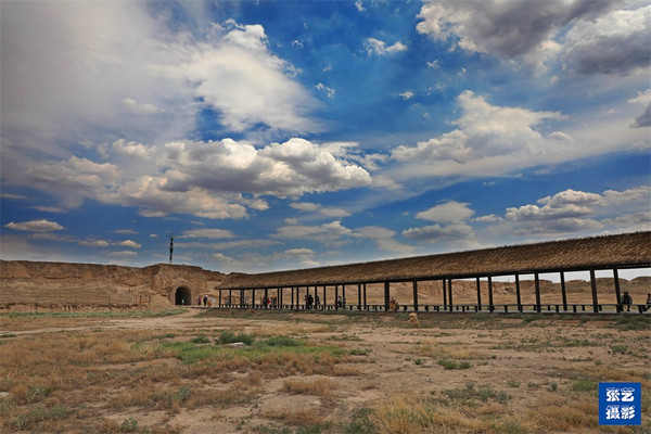 A scenic view of Yinchuan Shuidonggou Yizhi