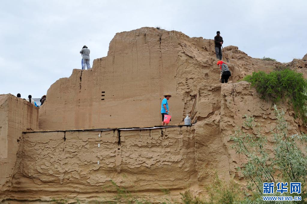 A scenic view of Yinchuan Shuidonggou Yizhi