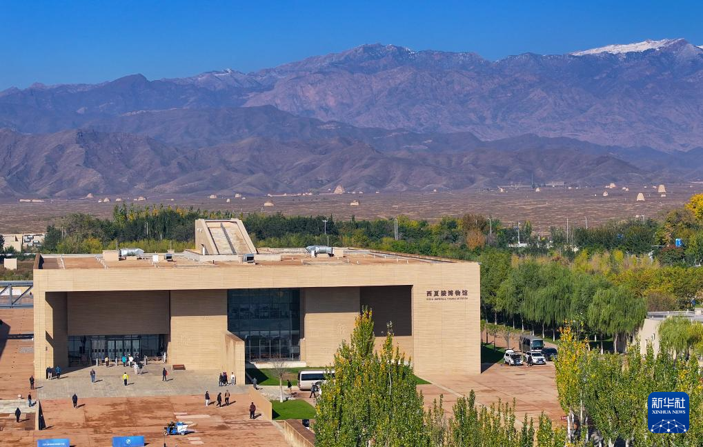 A scenic view of Yinchuan Xixialing