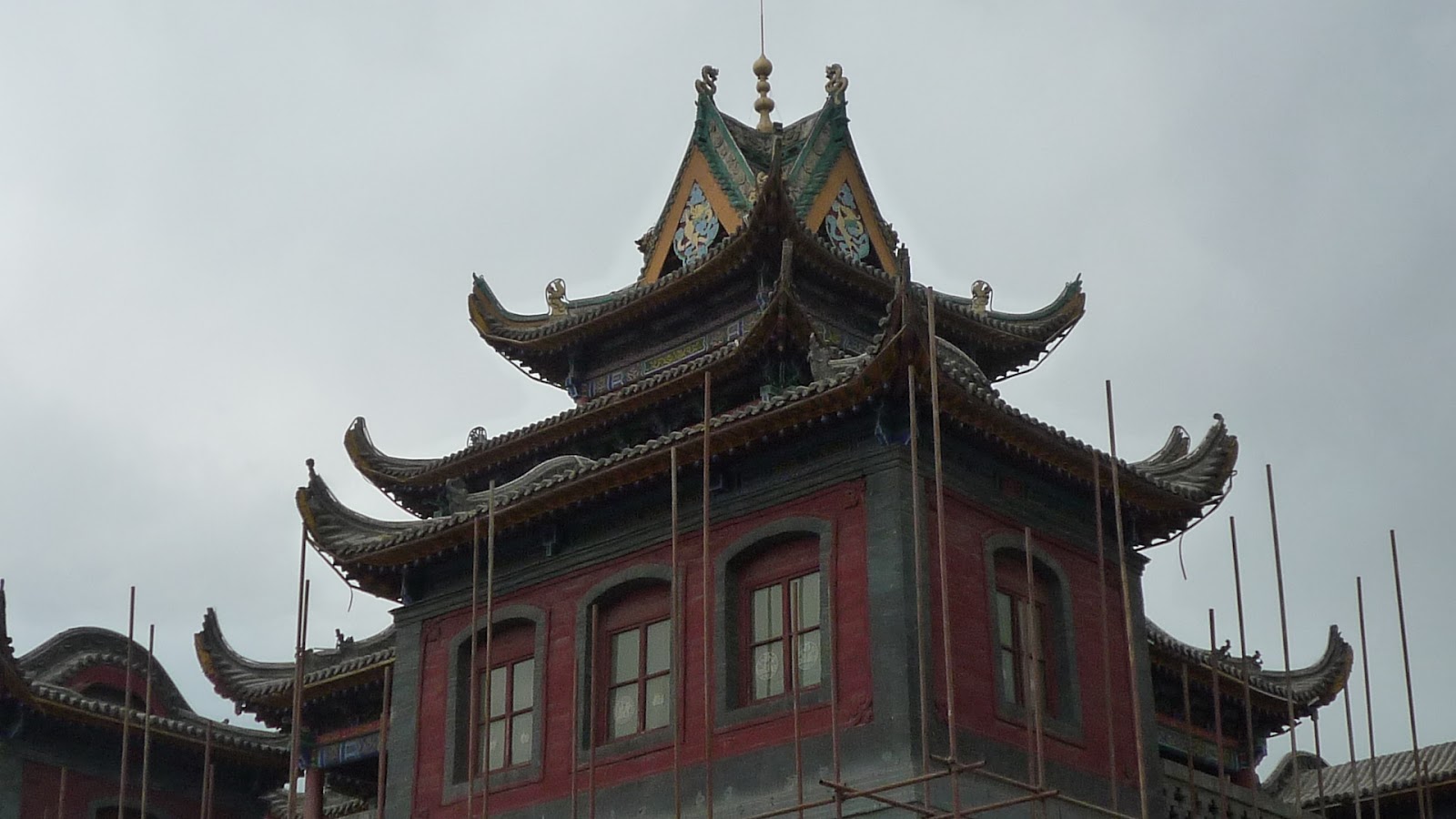 A scenic view of Yinchuan Yuhuangge
