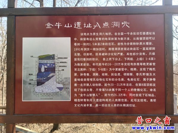 A scenic view of Yingkou Jinniushan Yizhi