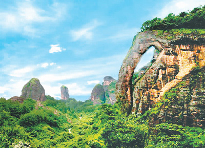 A scenic view of Yingtan Jiaoshan Banlishan Yizhi