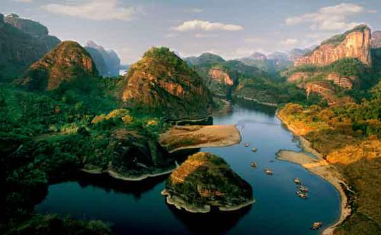 A scenic view of Yingtan Longhushan Gu Jianzhuqun