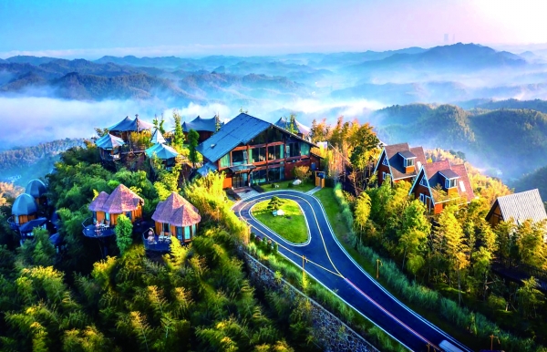 A scenic view of Yiyang Yangwuling Guyao Zhi