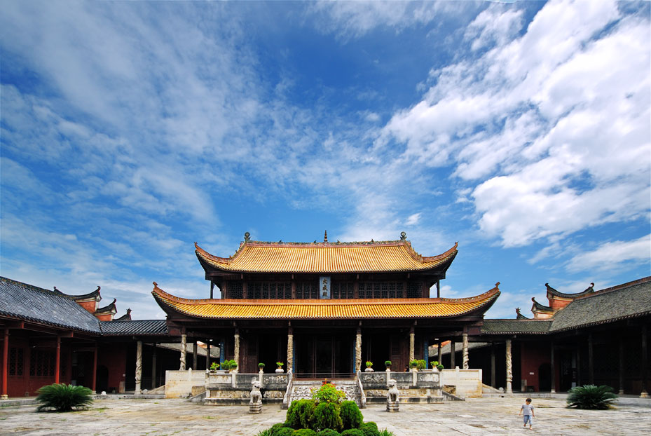 A scenic view of Yongzhou Ningyuan Wenmiao