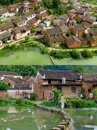A scenic view of Yongzhou Shanggangtangcun Gujianzhuqun