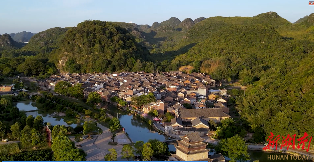 A scenic view of Yongzhou Shanggangtangcun Gujianzhuqun