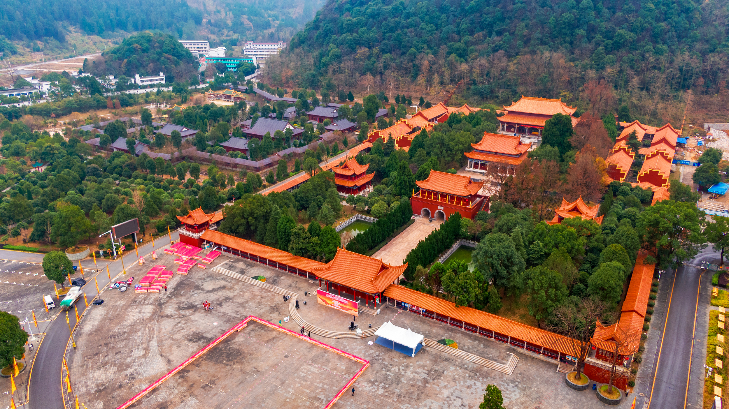 A scenic view of Yongzhou Shundimiao Yizhi