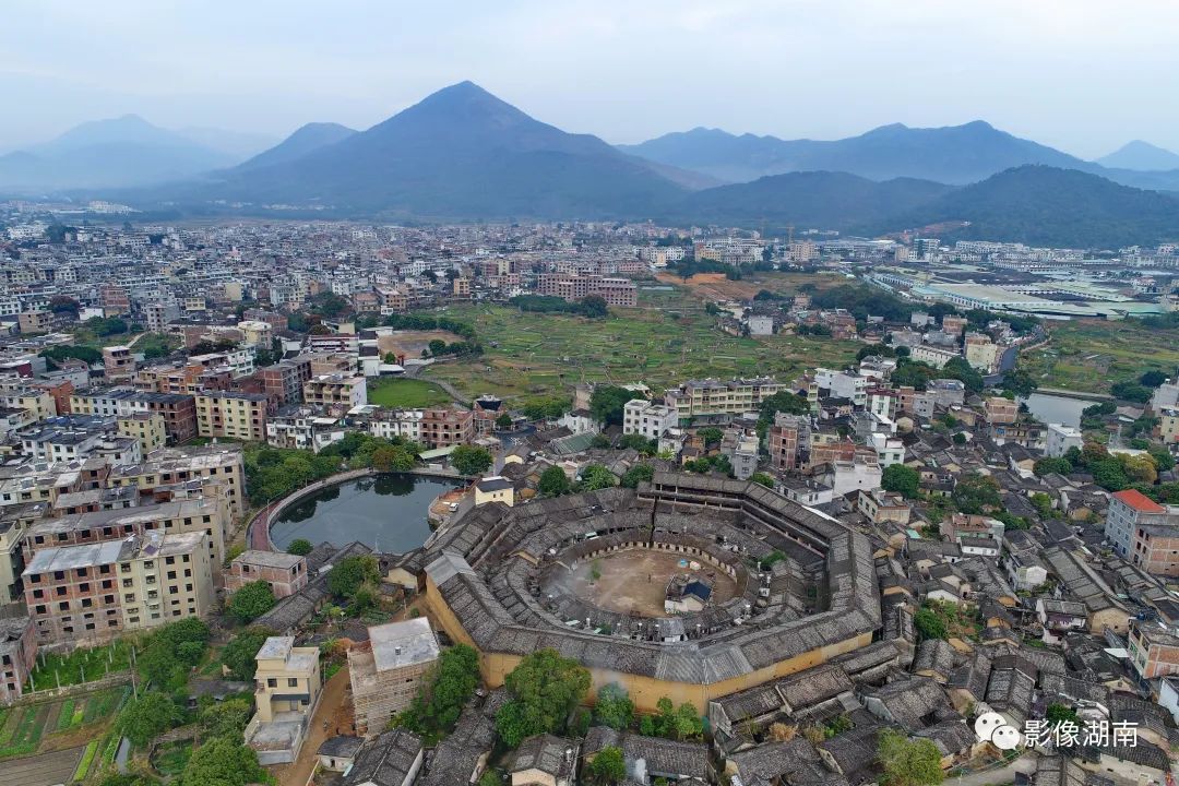 A scenic view of Yongzhou Suiyuanlou Gujianzhuqun