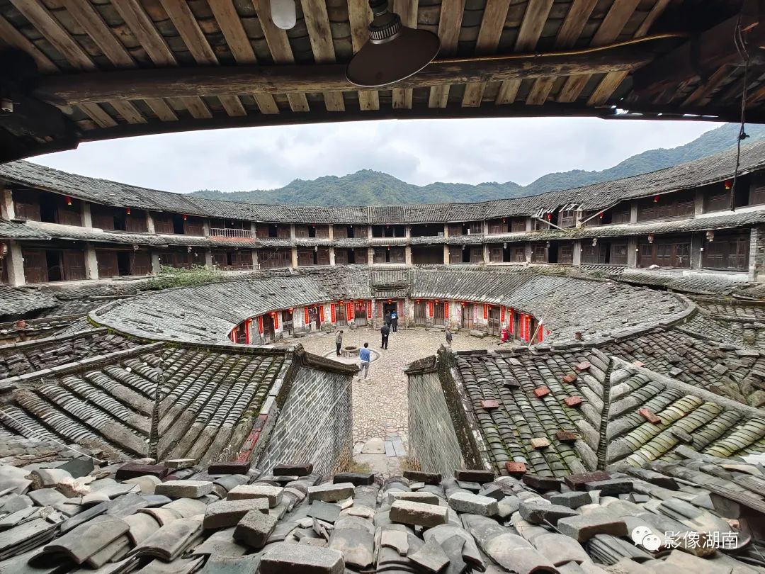A scenic view of Yongzhou Suiyuanlou Gujianzhuqun