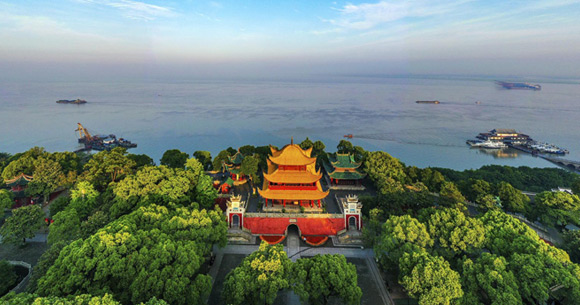 A scenic view of Yueyang Chegushan Yizhi