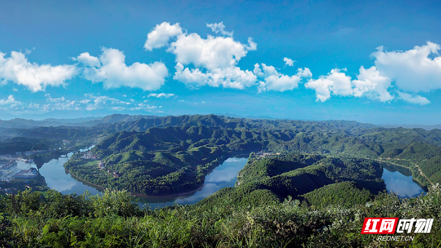 A scenic view of Yueyang Chegushan Yizhi