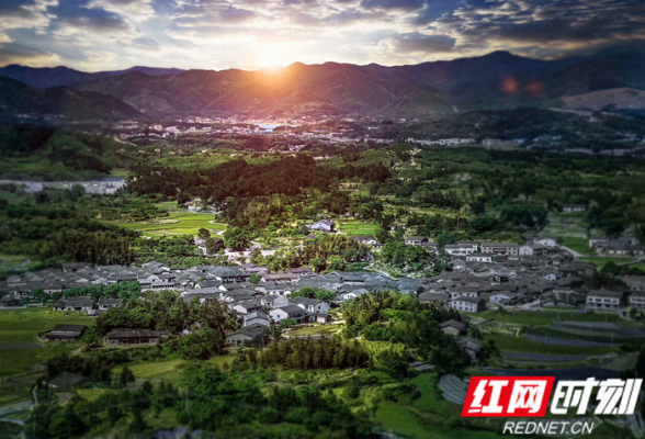 A scenic view of Yueyang Chegushan Yizhi