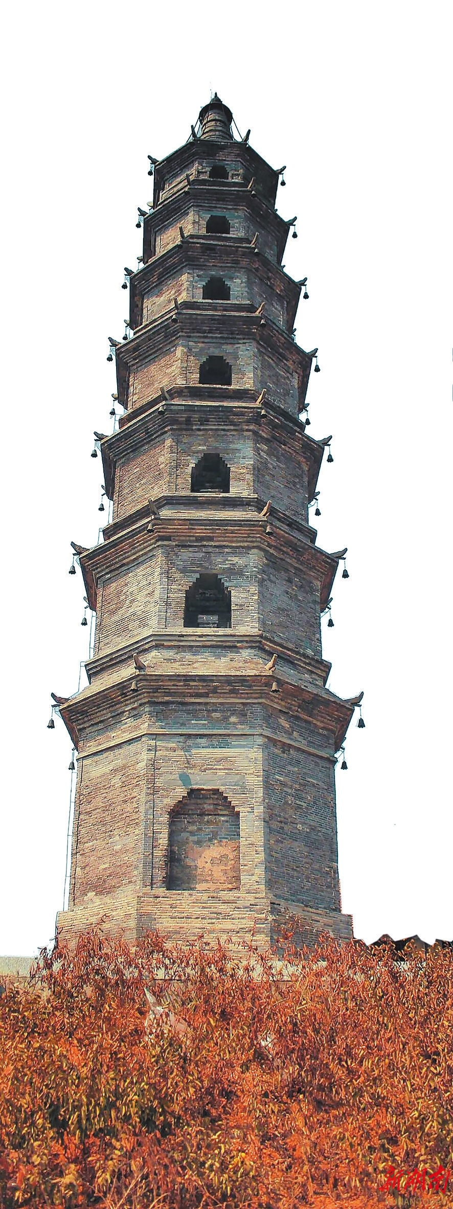 A scenic view of Yueyang Cishita