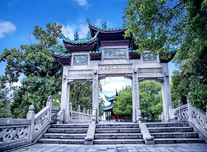 A scenic view of Yueyang Wenmiao