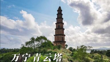 A scenic view of Yulin Hongmen Temple Pagoda