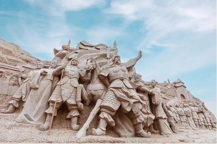 A scenic view of Yulin Linzhou Ancient City