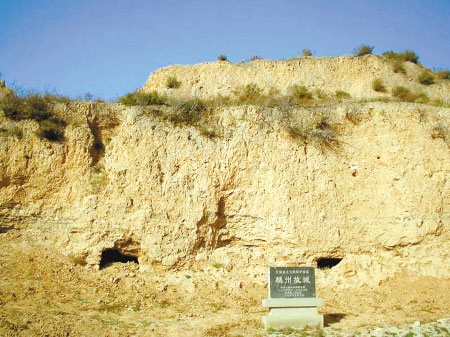 A scenic view of Yulin Linzhou Ancient City