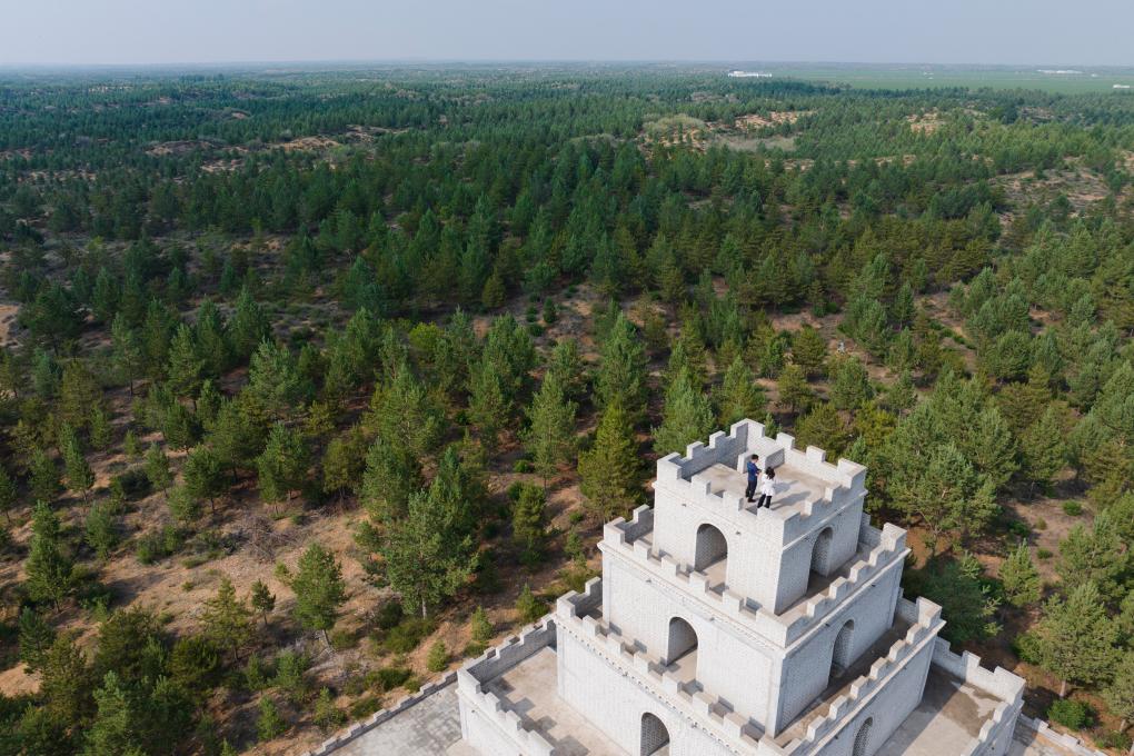 A scenic view of Yulin Linzhou Ancient City