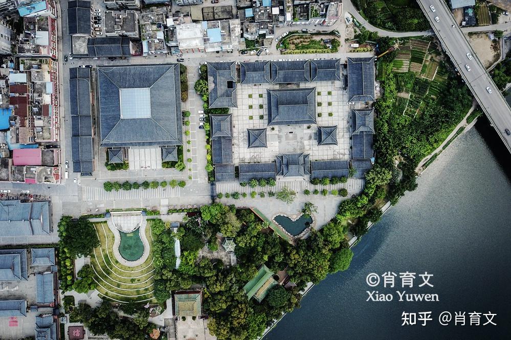 A scenic view of Yulin Rongxian Jindai Jianzhu