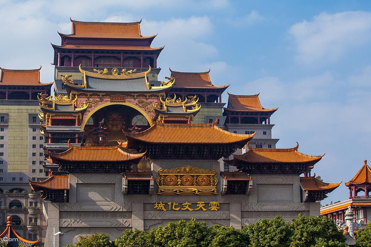 A scenic view of Yulin Rongxian Jindai Jianzhu