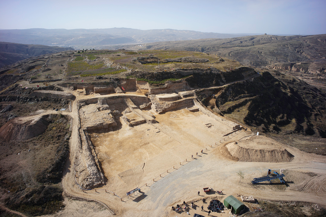 A scenic view of Yulin Shimao Site