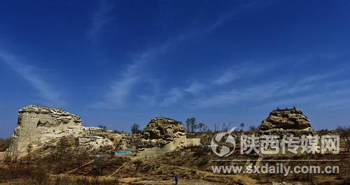 A scenic view of Yulin Tongwan City Site