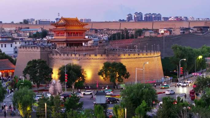 A scenic view of Yulin Wei City