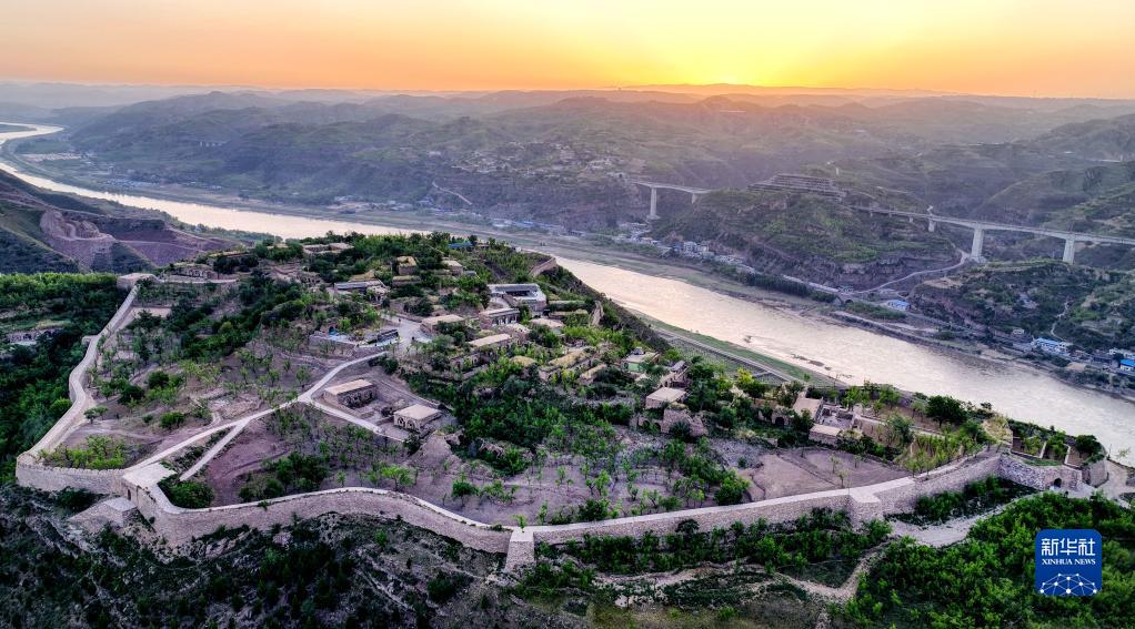 A scenic view of Yulin Wubao Stone City