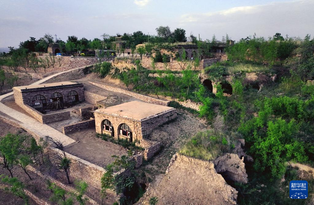 A scenic view of Yulin Wubao Stone City