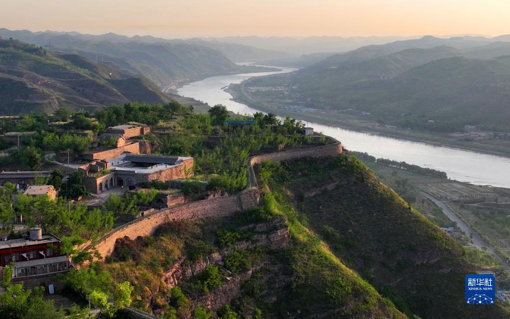 A scenic view of Yulin Wubao Stone City