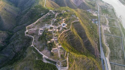 A scenic view of Yulin Wubao Stone City