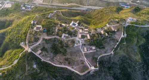 A scenic view of Yulin Wubao Stone City